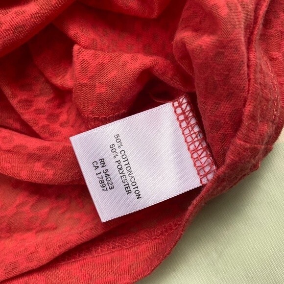 Banana Republic Top Womens Sz S Red Short Sleeve Casual Tee VTG - Picture 7 of 10